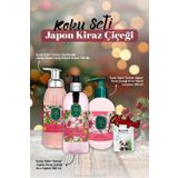 Japon Kiraz Çiçeği Sıvı ve Köpük Sabun 500ml, Losyon 280ml ve Rosie Pamuk