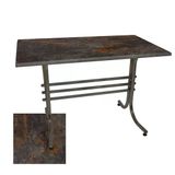 Japon Mutfak Masası 80X120 Cm Esb - (Werzalit, Wermodin Ve Allzalit Tabla) - Metalic Oxid 3