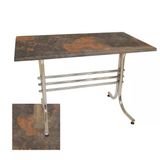 Japon Mutfak Masası 80X120 Cm - (Werzalit, Wermodin Ve Allzalit Tabla) - Metalic Oxid 1