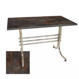 Japon Mutfak Masası 80X120 Cm - (Werzalit, Wermodin Ve Allzalit Tabla) - Metalic Oxid 3
