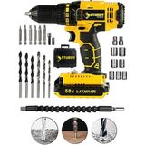 Japon Professıonel Tools 58V 8AH Gh-1 Metal Şanzıman Şarjlı Çift Akülü Vidalama 27PRÇ Uç Setli