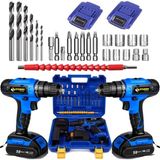 Japon Professıonel Tools 58V 8AH Kn Metal Şanzıman Şarjlı Çift Akülü Vidalama 27PRÇ Uç Setli
