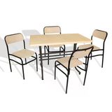 Japon - Takviyeli Sandalye Masa Takımı - 70X120 (Werzalit, Wermodin Ve Allzalit Tabla) - (Akçaağaç - Akçaağaç)