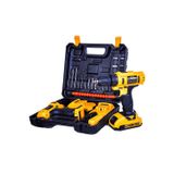 Japon Technology 46V5AH Yellow 2020 Seri Çift Akülü Şarjlı Vidalama Matkap 27 Parça Setli