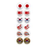 Japonya Sevenler Damla Sticker 12'li Set Japan - Korea Tasarım Sticker Damla -