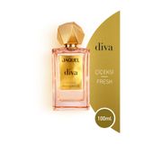 JAQUEL Diva Kadın Parfüm 100ml, Çiçeksi, Mavi Sümbül, Şeftali Çiçeği, Kuşburnu, İris, Mandalina, Adaçayı