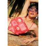 Jaquette x DeFacto Palmiye Desenli Bikini Üstü I2150AX26HS - Kırmızı-RD116