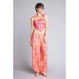 Jaquette x DeFacto Palmiye Desenli Plaj Pantolonu H1056AX26HS - Kırmızı-RD116