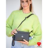 Jara Bag Jara Moon Kadın Orijinal Mini Çapraz Ayarlanabilir Askılı El, Kol ve Omuz Çantası - 00-Siyah