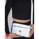 Jara Bag Jara Moon Kadın Orijinal Mini Çapraz Ayarlanabilir Askılı El, Kol ve Omuz Çantası - 001-Beyaz