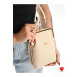JARA Bag Paris Krem Kadın Çapraz Çanta | Gold Detaylı, Zarif ve 3 Bölmeli ⭐