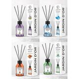 Jardin D'or 110 ml 4'lü Çubuklu Oda Kokusu (Leylak, Sandal Ağacı, Deniz Yosunu, Okyanus)