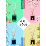 Jardin D'or 4'LÜ ÇUBUKLU ODA KOKUSU SETİ - AVANTAJLI PAKET (DENİZ YOSUNU-KİRAZ ÇİÇEĞİ-KAVUN-SERİN SU)