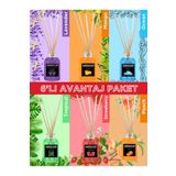 Jardin D'or 6'LI AVANTAJ PAKET ÇUBUKLU ODA KOKUSU (LAVENDER-OCEAN-MANGO-TROPICAL-STRAWBERRY-PEACH)