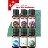 Jardin D'or 6'lı Set 2 Esansiyel Uçucu Yağ Buhurdanlık Yağı Hava Nemlendirici Aroma Difüzörü Kokusu Esansı