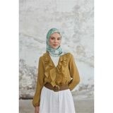 Jardin Secret Collection Soft Eşarp 1238-07 - Su Yeşili - 90 x 90 cm