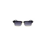 Jarin Gold Degrade Cam Yarım Çerçeve Metal Detaylı Unisex UV400 Vintage Retro Güneş Gözlüğü