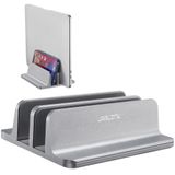 JARLINK (Yükseltilmiş Dock Versiyonu) Dikey Dizüstü Bilgisayar Standı, Çift Masaüstü Standı Ayarlanabilir Dizüstü Bilgisayar Tutucu (17,3 inç) Tüm MacBook Pro/Air/Microsoft Surface (Gri) ile Uyumlu