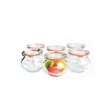 JARLOVEIN Weck 220 ml Deco Kavanoz Set (6 Adet) 902