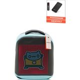 Jarmend Pixel Led Ekranlı Akıllı Sırt Çantası Işıklı Okul Ve Laptop Bölmeli Powerbank Hediyeli - Mavi
