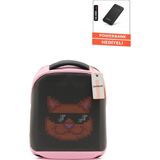 Jarmend Pixel Led Ekranlı Akıllı Sırt Çantası Işıklı Okul Ve Laptop Bölmeli Powerbank Hediyeli - Pembe