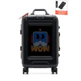 Jarmend Pro LED Ekranlı Akıllı Valiz Kabin Boy Alüminyum Çerçeveli Siyah