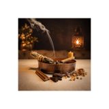 JARN SYSTEM Hestia El Yapımı Bakır Tütsülük Seti - Palo Santo, Adaçayı, Konik ve Dhoop Tütsü ve Tütsü Kumu