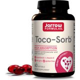 Jarrow Formulas Toco-Sorb Cardiovascular And Brain Function Support,high Absorption Formul, Tocotrienol-Tocopherol Complex And Vitamin E, 60 Softgels. - Aromasız