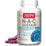 Jarrow Formulas Vegan N-A-C Sustain, 600 Mg N-Acetyl-L-Cysteine Premıum Hıgh Qualıty Nac Glutathione Is Important For Detoxification Quick + Sustained Release Liver Support