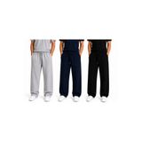 JARVİN 3 Adet Erkek Oversize Eşofman Altı Soft Flex (Siyah+Gri+Lacivert)