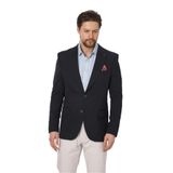 Jasino Svr Erkek Lacivert Pamuklu Likralı Slim Fit Örme Esneyen Sivri Yaka Casual Blazer Ceket Lacivert 48