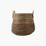 Jasmin Concepts Garlo Kulplu Grey Rattan Sepet Kahverengi