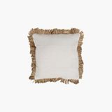Jasmin Concepts Seagrass Püsküllü Kare Kırlent 50 Cm Bej