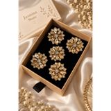 jasmina store iki renkli taşlı kristal düğme (5adet)