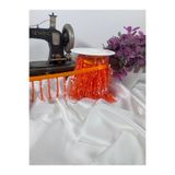 jasmina store şerit kristal boncuk 1cm saten kurdale üzerine (5.5cm) (1mt)