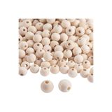 Jasminya Cilasız Ahşap Ham Boncuk 12mm 50 Gram