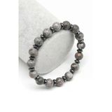 Jasper-Hematit Doğal Taş Bileklik 8 Mm Küre Kesim - Blk-2047