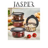 Jasper Jpr-0105 Cok Amacli 415Ml 4 Adet Cam Saklama Kabi Saklama Seti