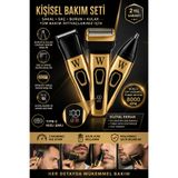 JASPER Jpr-2020 Dijital Ekran Çok Fonsiyonlu 3 Başlıklı Özel Seri Titanyum Pro Edition Saç Sakal Burun Kılı Alma Tıraş Makinesi
