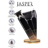 Jasper JPR-2020 Prime Çok Fonksiyonlu Siyah Saç Sakal Burun Kulak Temizleme Makinasi 3 Başlıklı Şarjlı