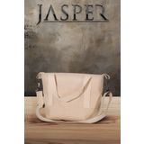 Jasper Kanvas Krem Çıtçıtlı Ayarlanabilir Kadın El Ve Omuz Çantası