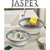 JASPER Katlanabilir 2 Parça Çok Amaçlı 5LT+9LT Bulaşık Kabı Leğen Badya Seti JPR-0111