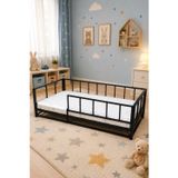 Jasper Montessori Bebek Ve Çocuk Karyolası 90X190 Cm Siyah Renk Demonte