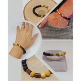 Jasper & Oniks Taşı 8mm Unisex Tasarım Bileklik Hawaii Model (9805)