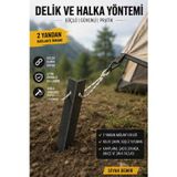 Jasper Profesyonel Çadır Sabitleme Kazığı – Çift Bağlantı Delikli-Keskin Uçlu – Kolay Çakım
