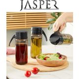 Jasper Qlux Jpr-0124 2'Li Cam Yağdanlık 500 Ml Yağ Sirke Sürahisi Sirkelik