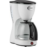 JASPER Raks Filtre Kahve Makinesi 12 Fincan Kapasitesi Beyaz Ergonomik Tasarım ile Pratik Kullanım
