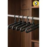 Jasper Siyah Çok Fonksiyonlu 9 Gözlü Dolap Içi Düzenleyici Organizer Sihirli Askı Tişört Gömlek Elbise Ask