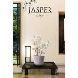 Jasper Yapay Çiçek Beyaz Begonvil Çiçeği Uzun Dallı Sarkan Çiçek 100 Cm