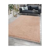 Jassrug Fuzzy Tavşan Tüyü Kürk Halı 80X150 Pudra